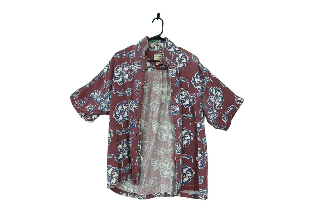 アメリヴィンテージ CORDUROY SHIRT ブラウス Retro American Casual Corduroy Fold-Over Men's Shirt