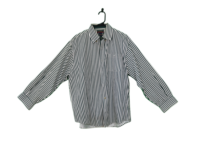 Saddle bred striped button up
